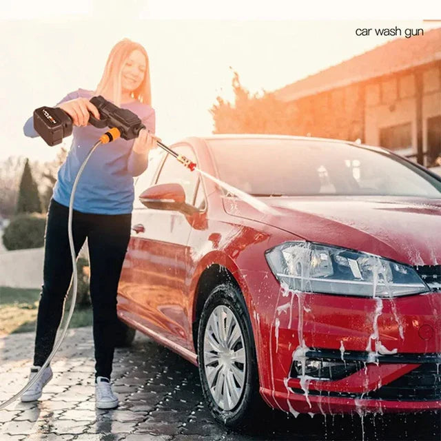 High Pressure Car Washer, Water Sprayer, 200mAh Battery Foam Generator, Home Car Washing Machine, 20000W, 50Bar